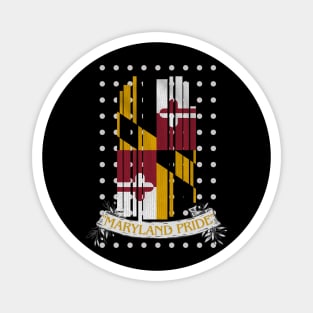 MARYLAND FLAG PRIDE DESIGN Magnet